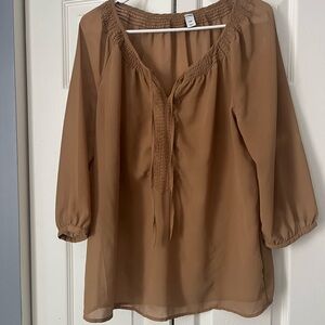 Old Navy Women's Tan Blouse